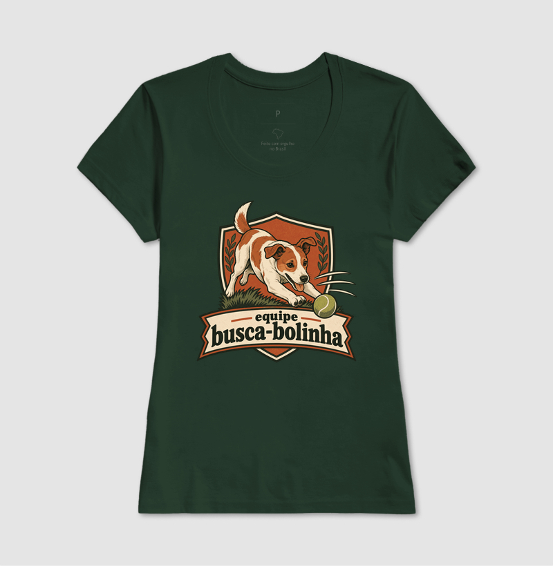 Camiseta Cachorro Bolinha "equipe busca-bolinha" | Pelo & Pano - Imagem 13
