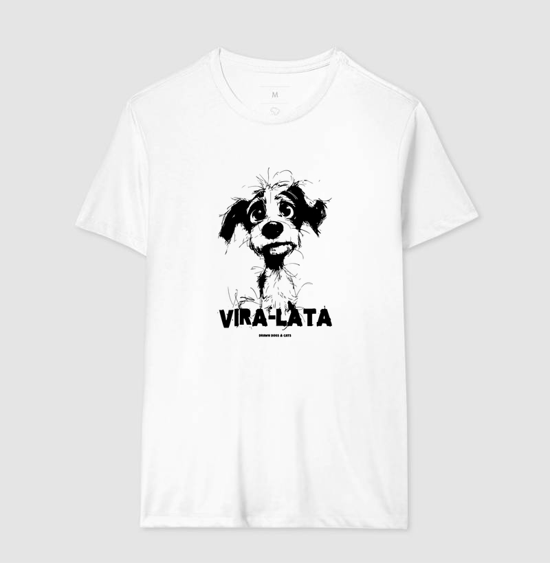 Desenho de vira-lata linhas pretas - Imagem 3