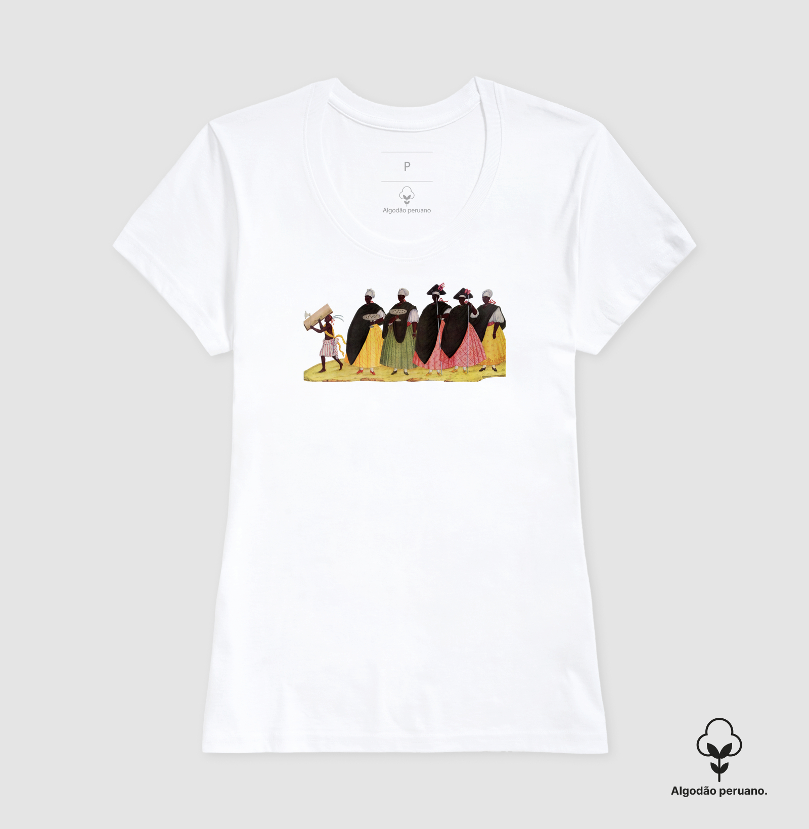 Camiseta Mulheres Pretas na Festa do Rosário (Brasil colonial) - Imagem 7