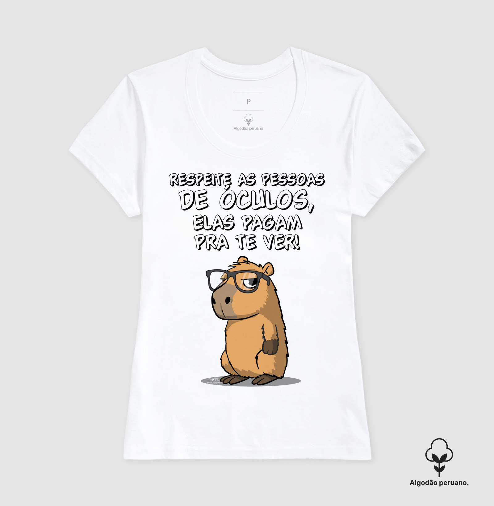 Camiseta Capivara Óculos - Imagem 4