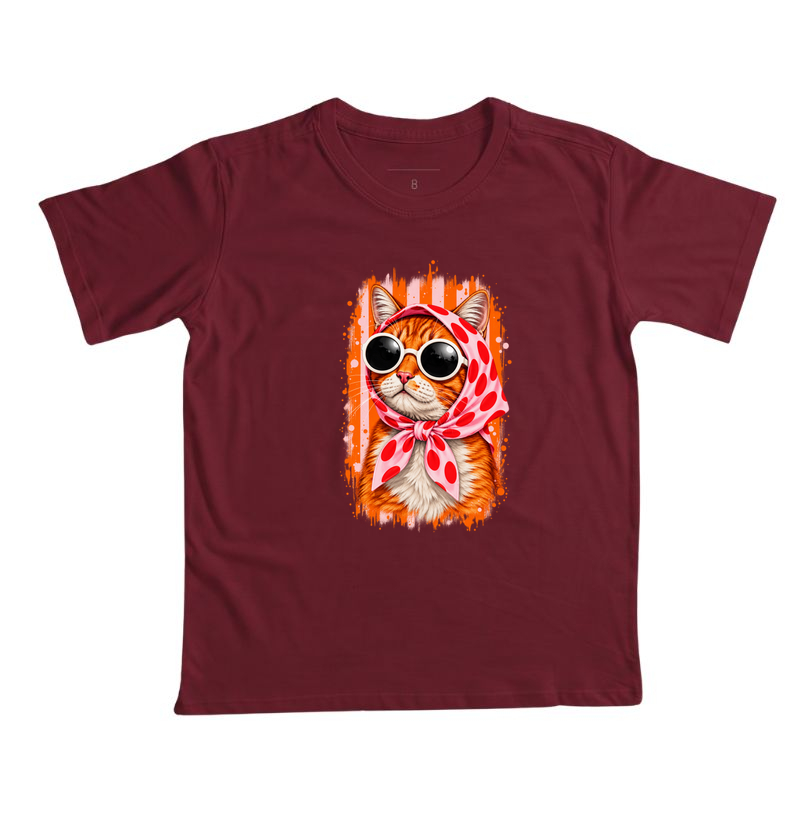 Gato Fashion Retrô Laranja  - Imagem 7