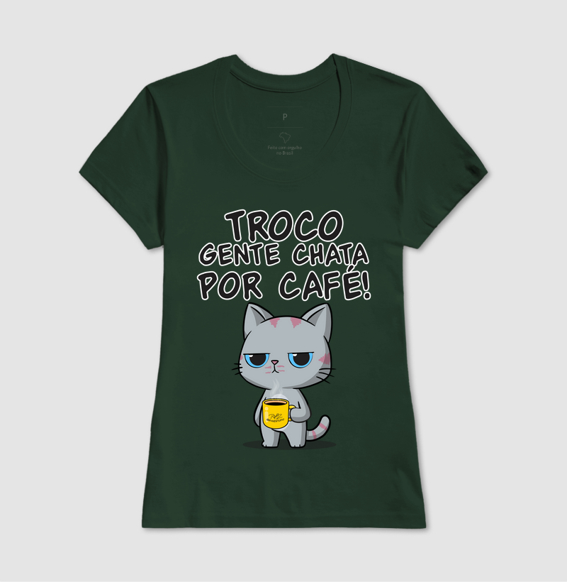 Camiseta Gato Sincero Café - Imagem 13