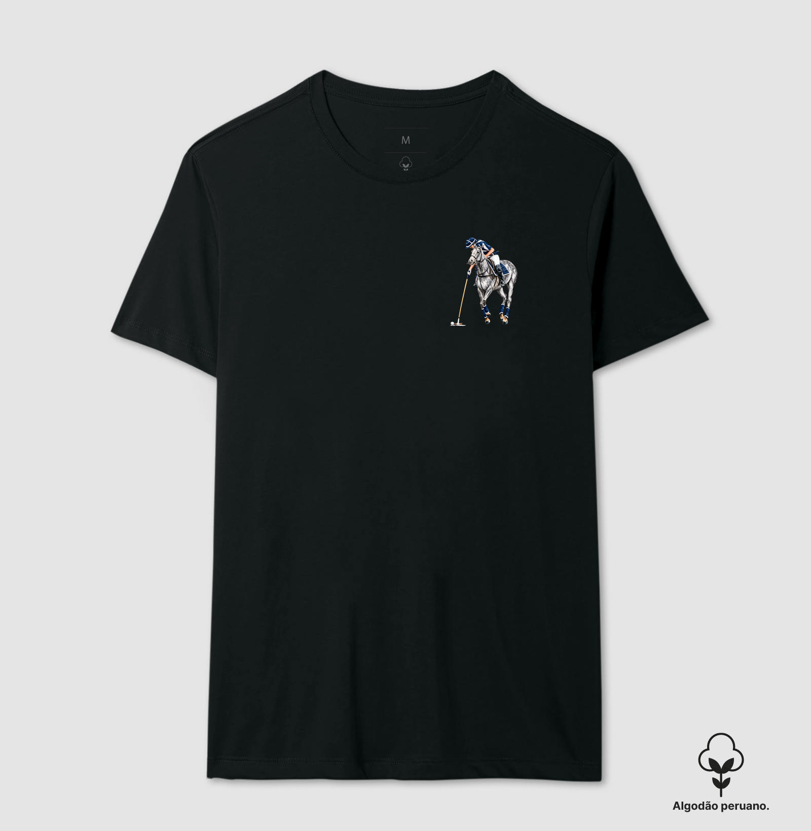 Polo - Tordilho Blue&White (Peito) - Imagem 2