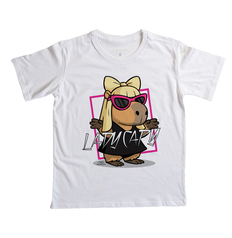 Camiseta Capivara Lady Capy - Imagem 4