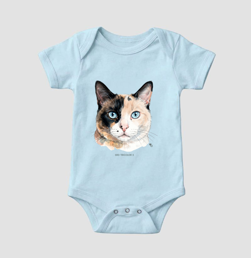 Gatos - SRD Tricolor II - Body Infantil - Imagem 6