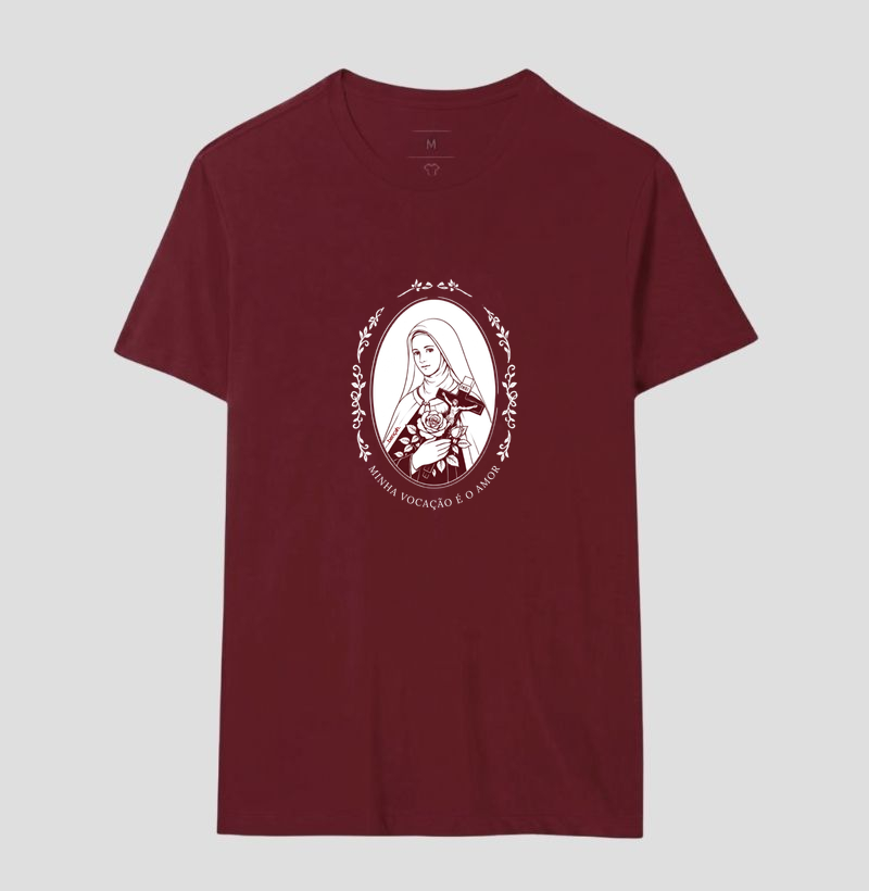 T-shirt Clássica Unissex - Santa Teresinha do Menino Jesus - Imagem 5