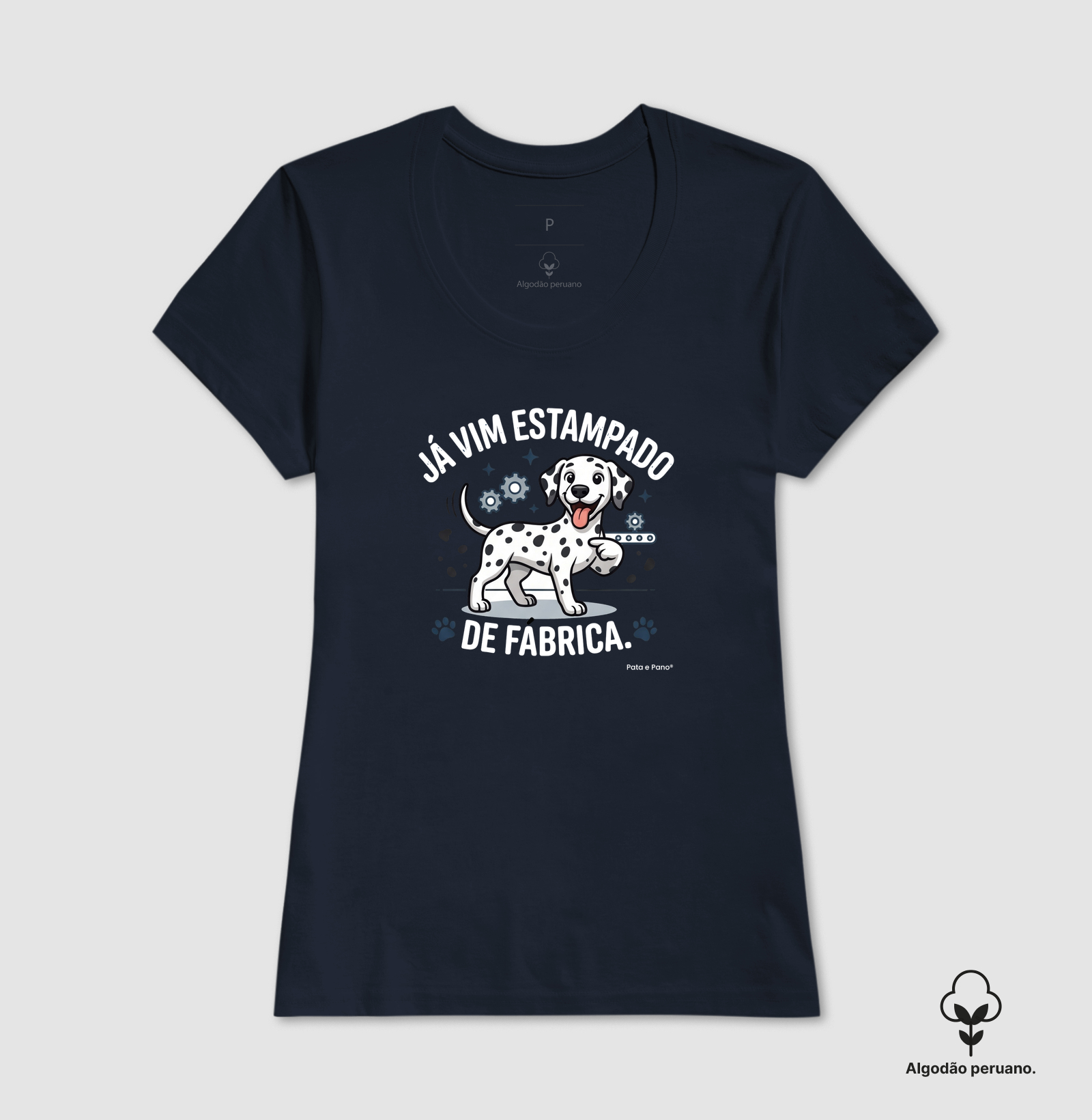 CAMISETA ALGODÃO PERUANO DALMATA ESTAMPADO - Imagem 9