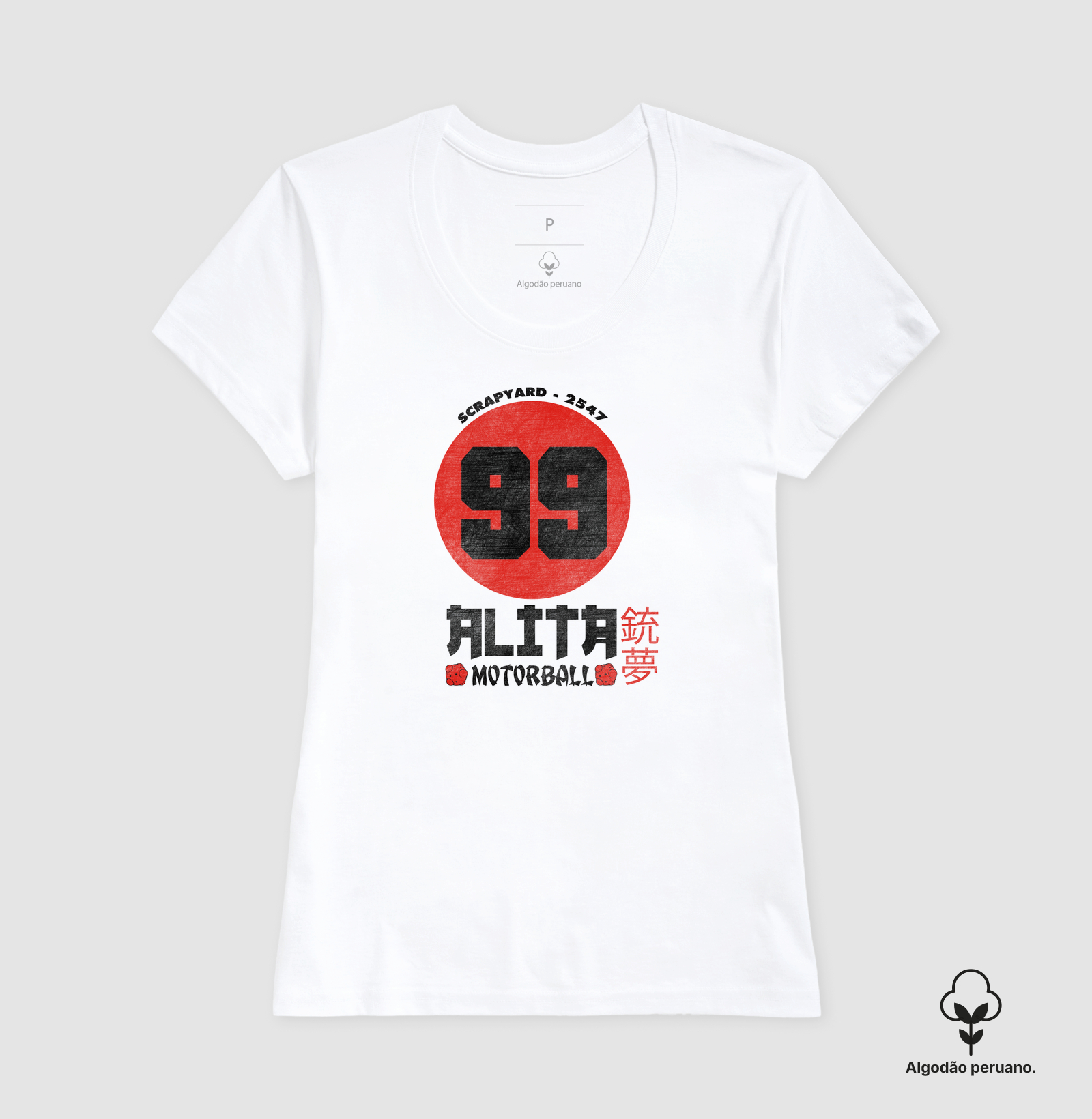 Camiseta Alita 99 Algodão Peruano - Imagem 3