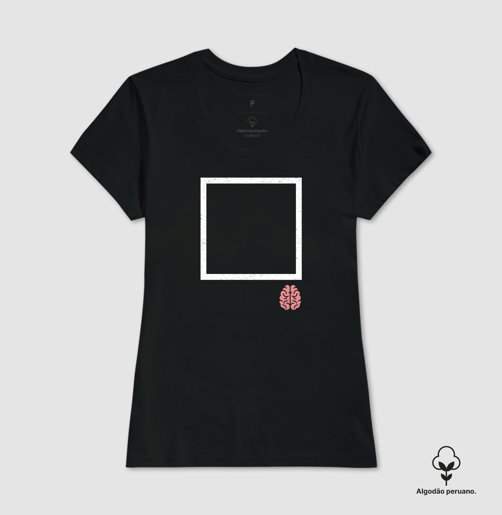 Camiseta Algodão Peruano Pense fora da Caixa - Imagem 3