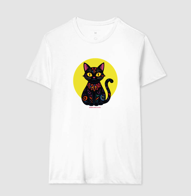 Gata preta e fundo amarelo - Imagem 5