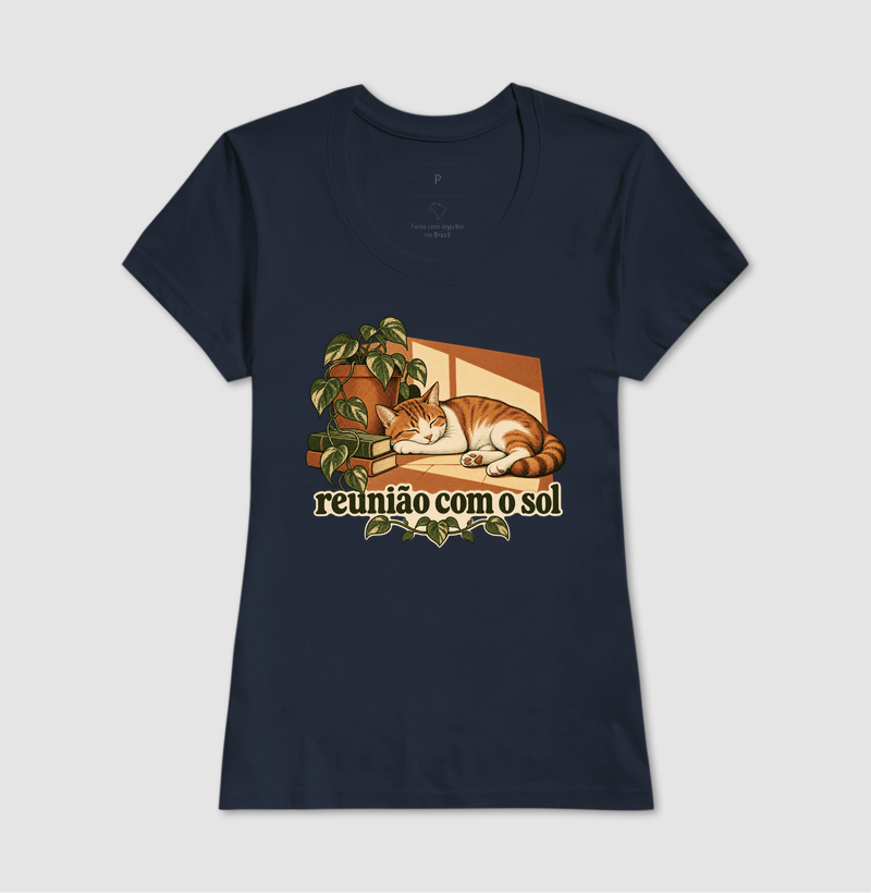 Camiseta Gato Sol "reunião com o sol" | Pelo & Pano - Imagem 7