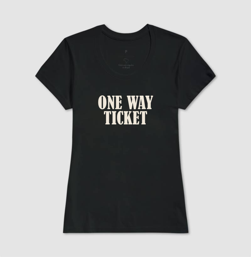 Camiseta One Way Ticket - Imagem 3