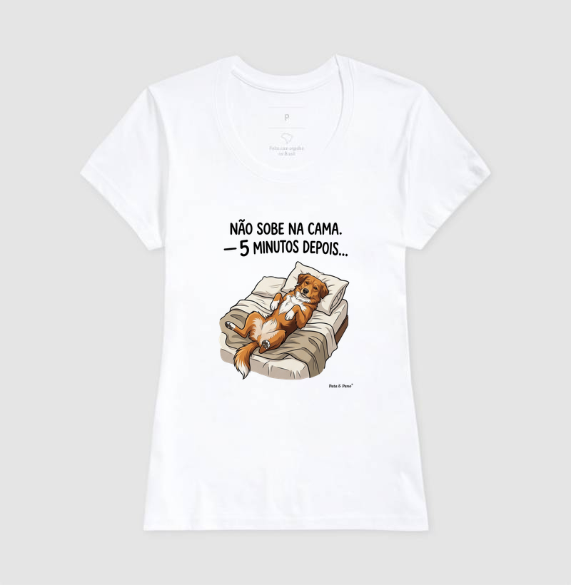 CAMISETA NOSSO MASCOTE SOBE NA CAMA - Imagem 5