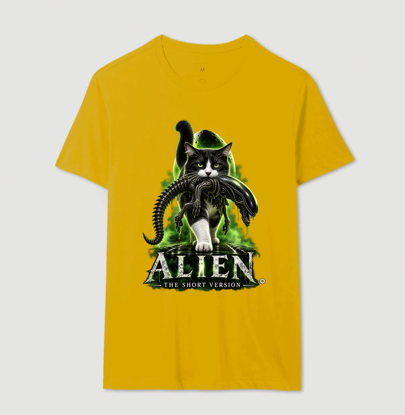 Camiseta Alien – The Short Version Gatos (frajolinha) - Imagem 14