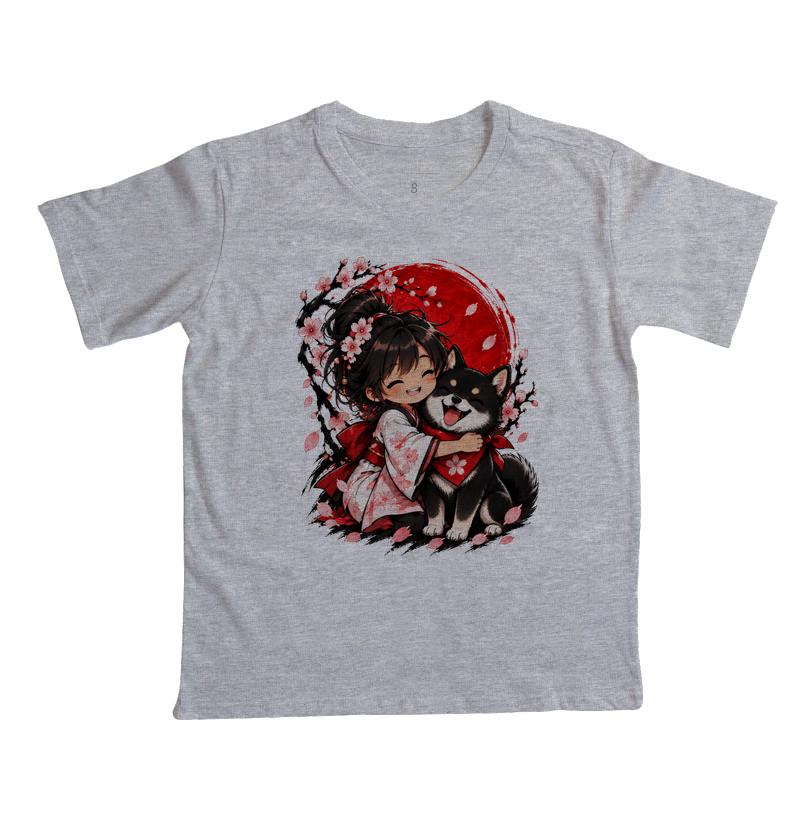 Sakura & Shiba — Amizade que Floresce (Preto) - Imagem 3