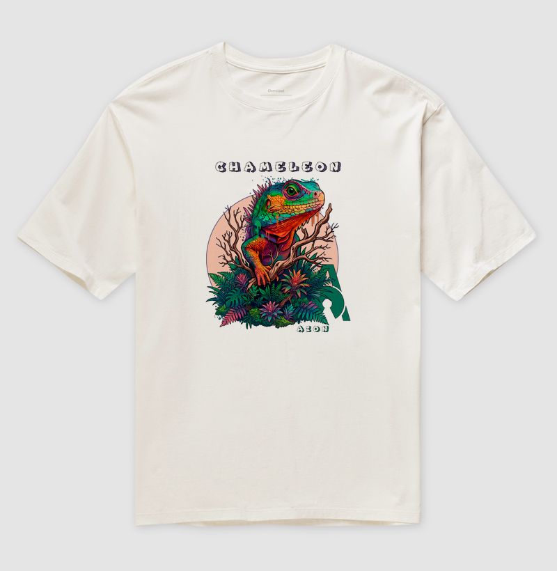 Camiseta Oversized Camaleão | Origem Eterna — Aion Abstract - Imagem 5