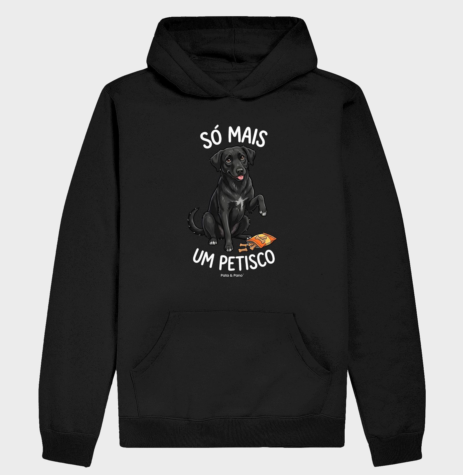 HOODIE MOLETOM VIRA-LATA PRETO PETISCO - Imagem 2