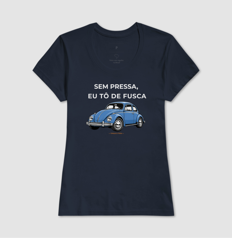 Sem pressa, eu tô de fusca - Azul médio acinzentado - Imagem 7