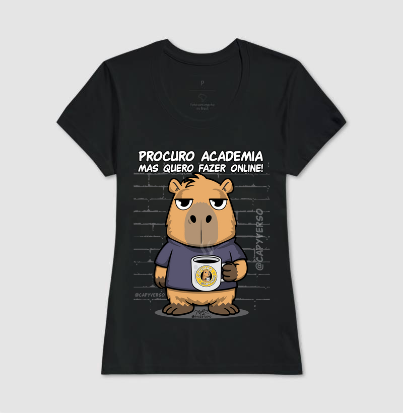 Camiseta Capivara Academia Online - Imagem 3
