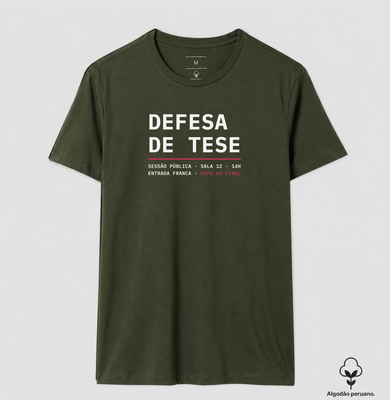 Camiseta Pima Masculina Defesa de Tese - Imagem 5