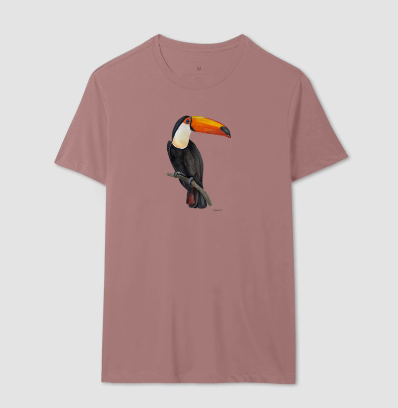 Camiseta Tucano Brasileiro em Aquarela – Arte por Taana - Imagem 14