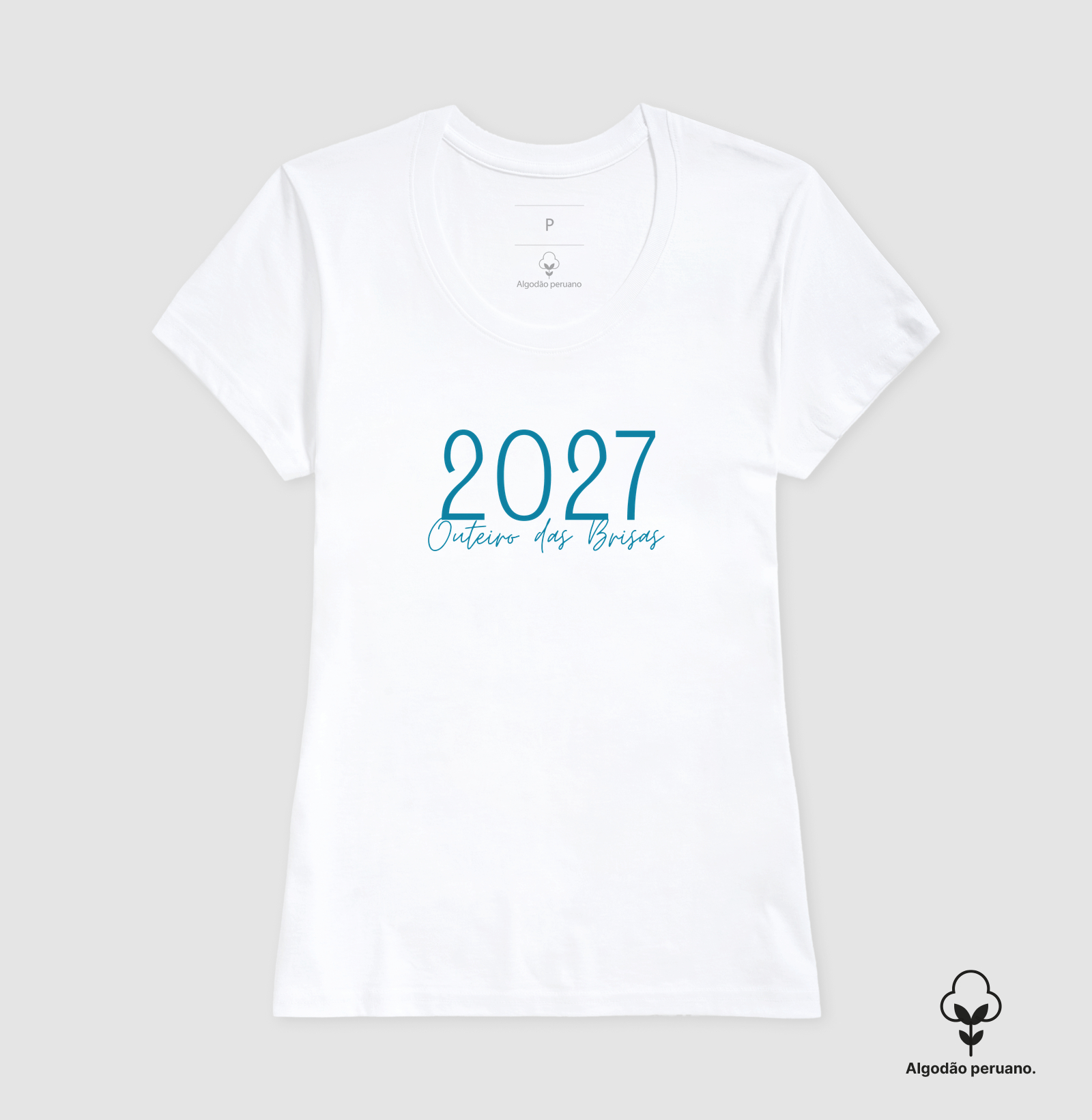 Camiseta Outeiro das Brisas 2027 – Réveillon na Bahia - Algodão Peruano  - Imagem 7