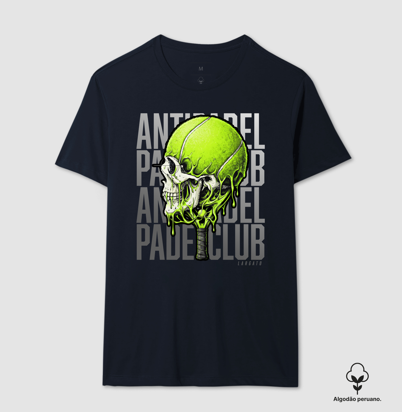 Camiseta Anti-Padel Caveira Prata - Imagem 9