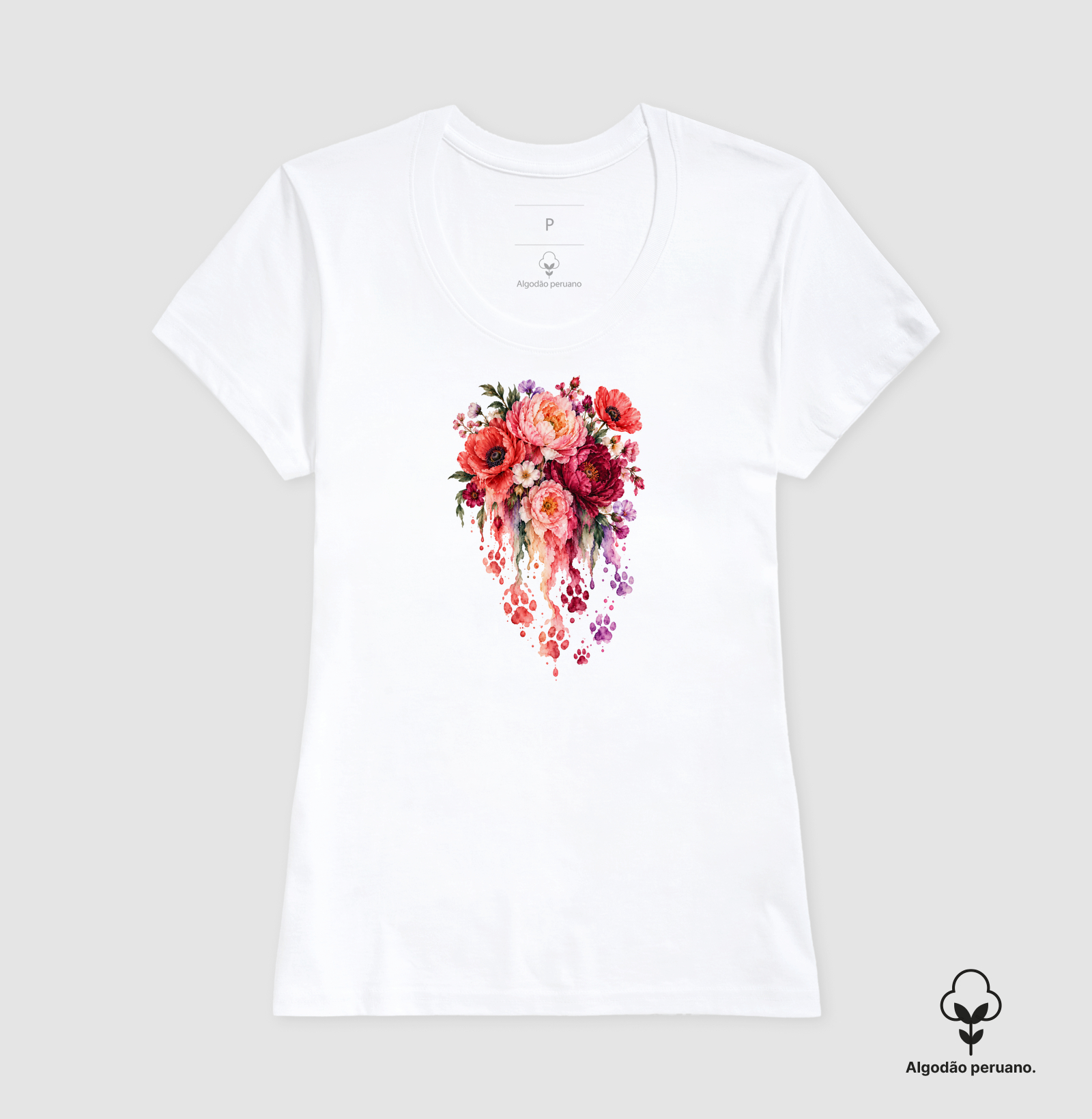 Flores e Patas em Aquarela - Imagem 8