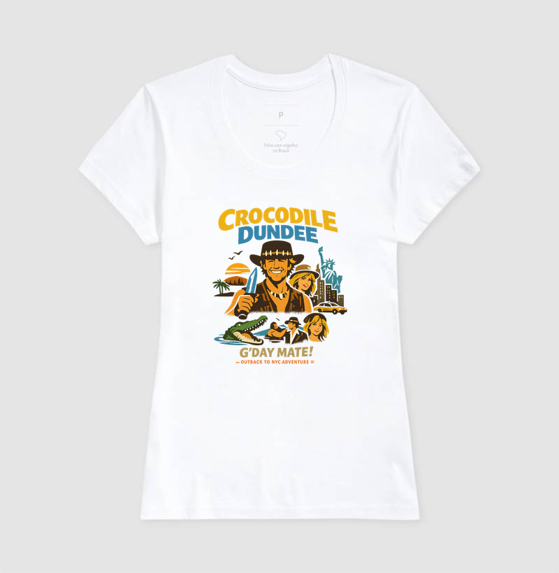 Camiseta Crocodilo Dundee Day Mate - Imagem 5