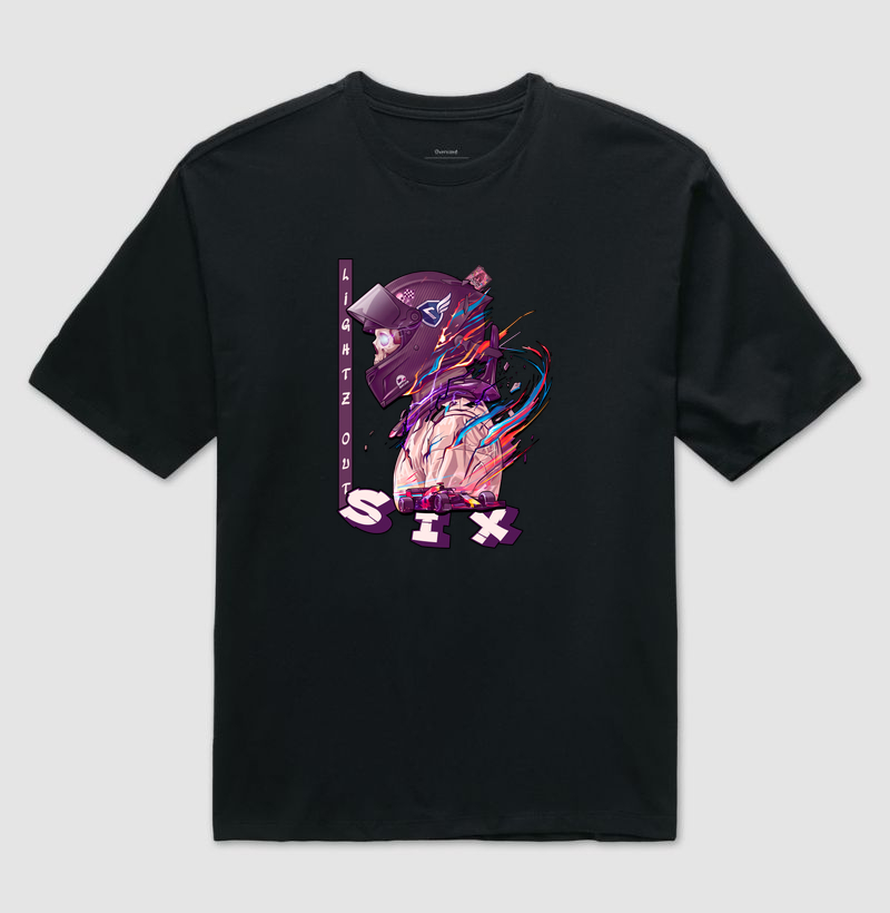 Camiseta Oversized Piloto Six | Linha Abstract — Aion Abstract - Imagem 2