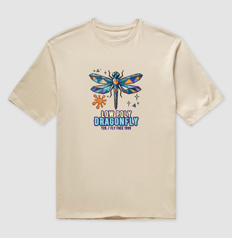 Camiseta Y2K Low Poly Dragonfly - Imagem 3