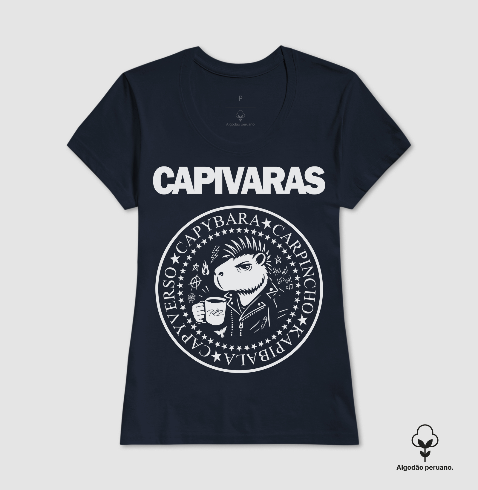 Camiseta Capivara Punk Rock - Imagem 6