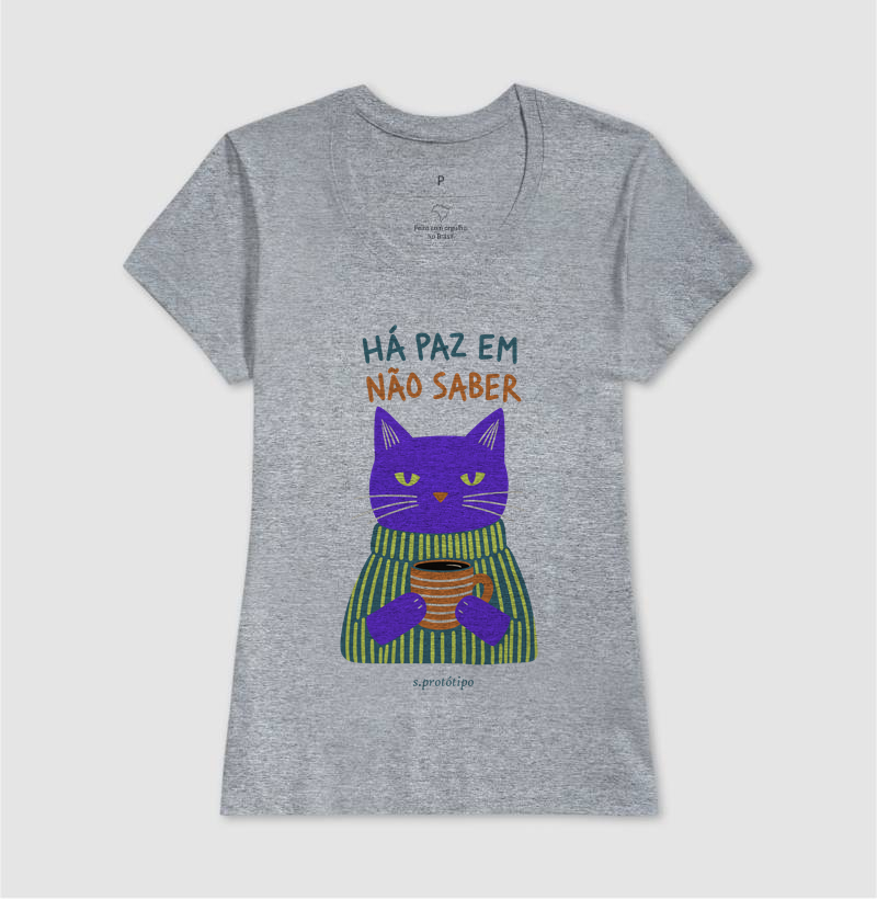 Camiseta Há Paz em Não Saber - Imagem 9