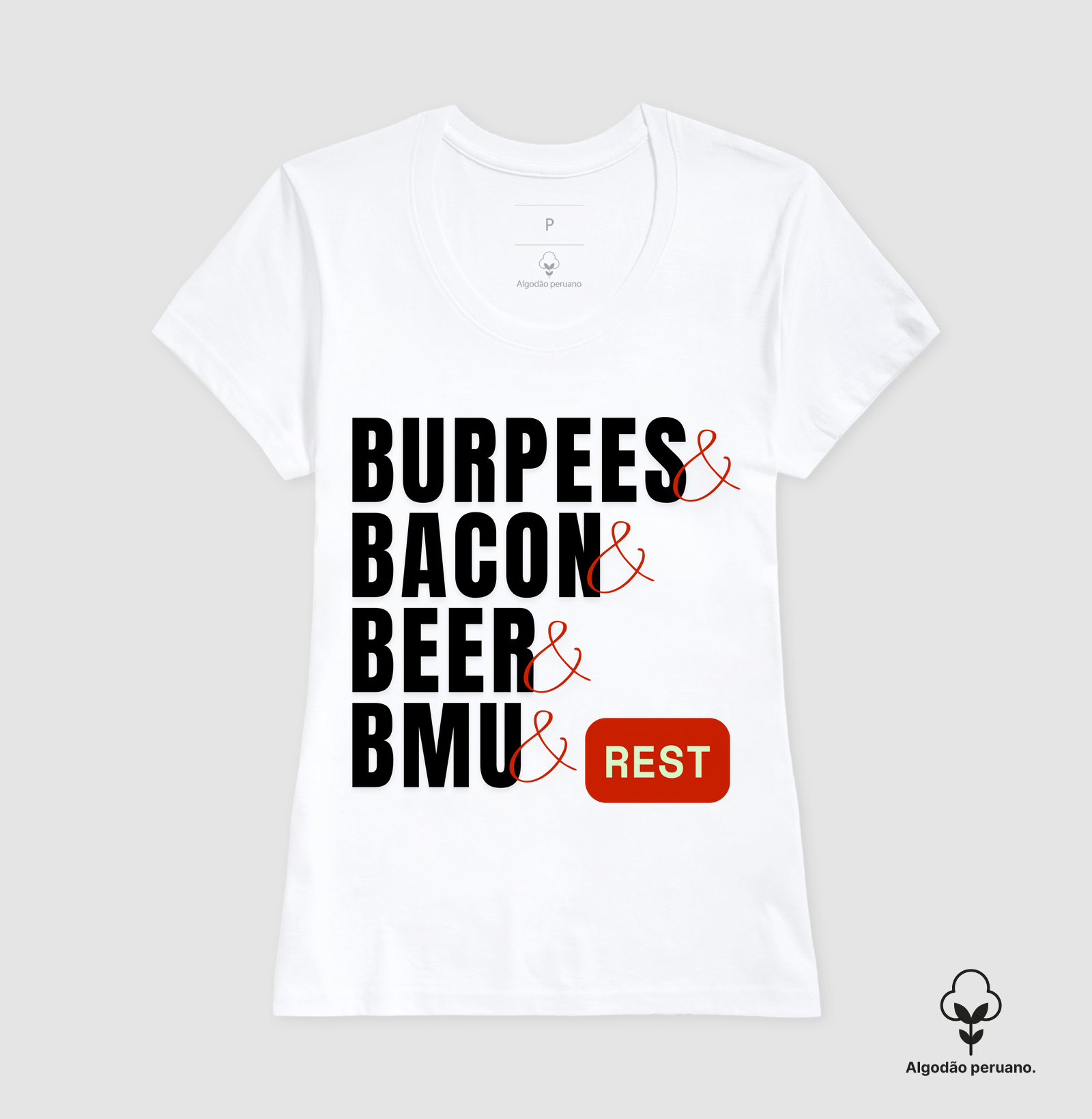 Burpees, Bacon, Beer, BMU - (Branca) - Imagem 3