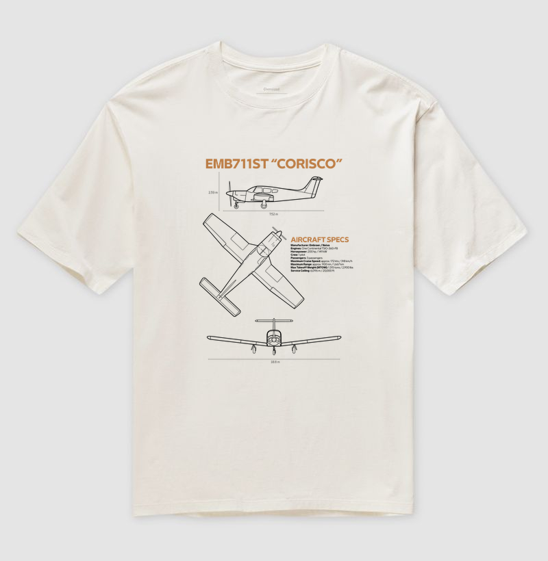 EMB 711ST "Corisco" | Blueprint - Imagem 4