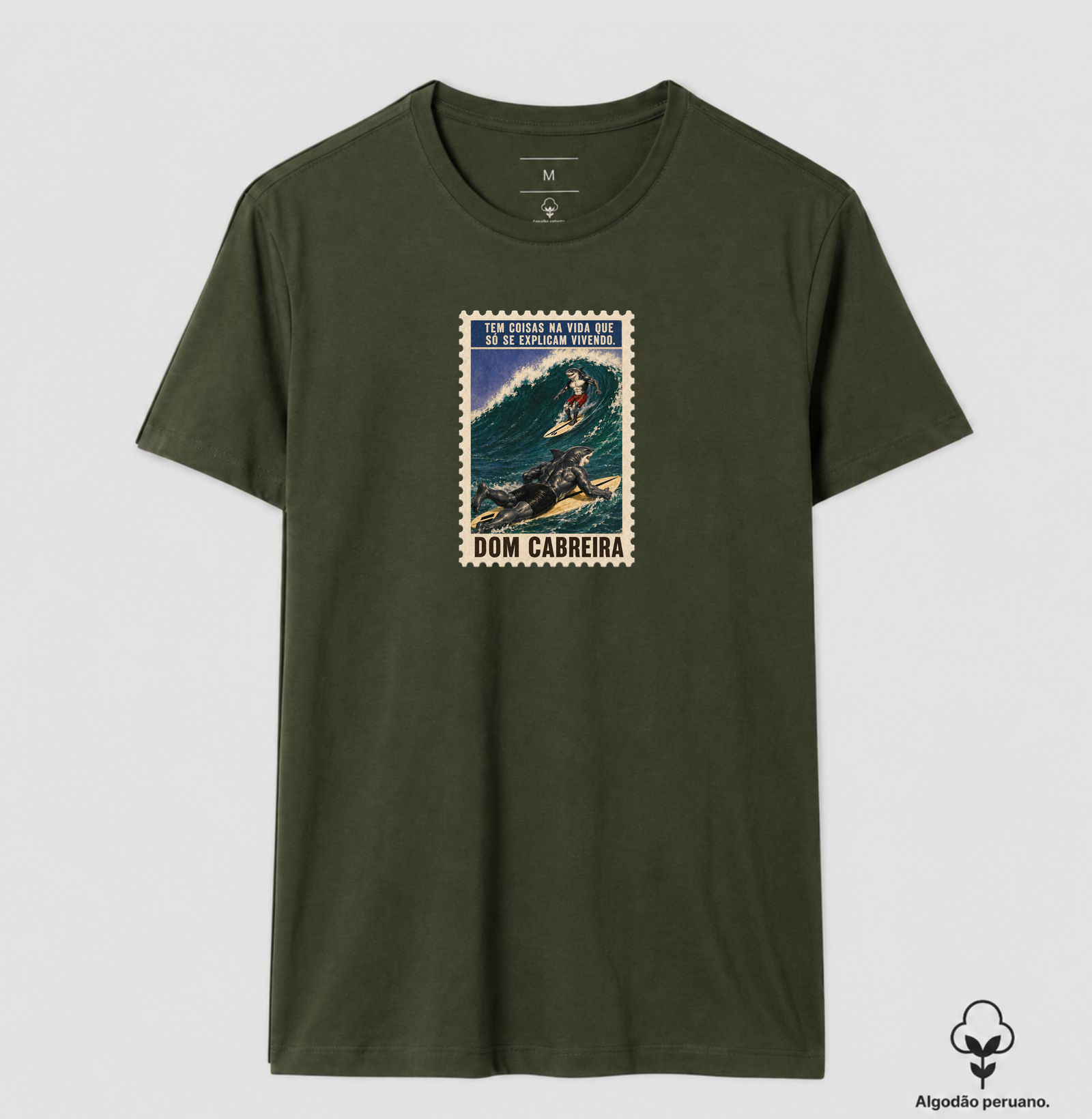 Camiseta Selo Vivendo a Vida do Surfe (masculina) - Imagem 9