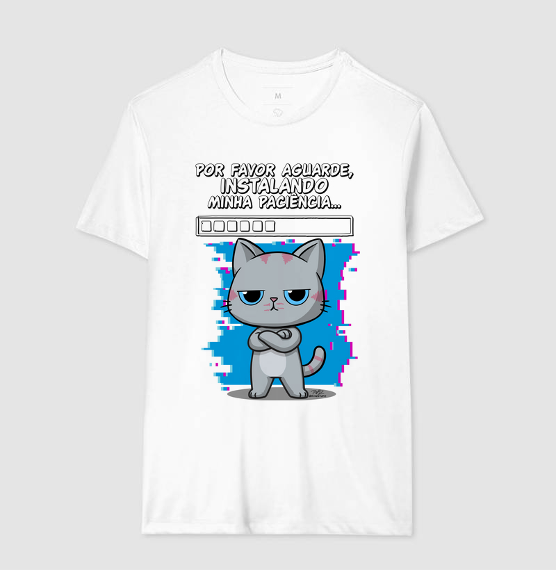Camiseta Gato Sincero Paciência - Imagem 4