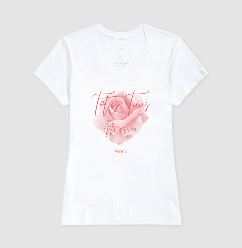 Camiseta Toda de Maria I Totus Tuus I camiseta católica feminina - Imagem 5
