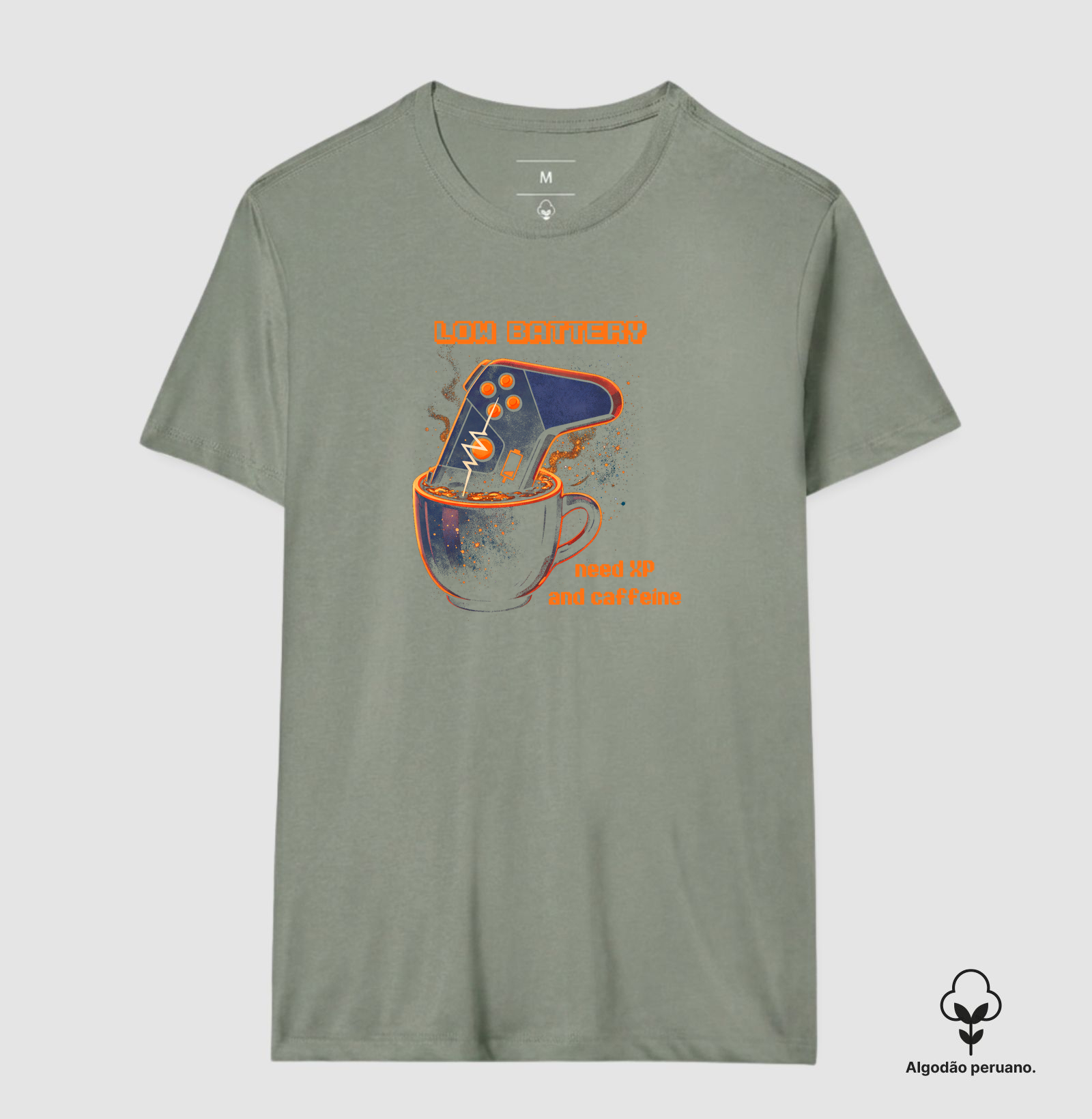Camiseta - "Low Battery" - Imagem 7
