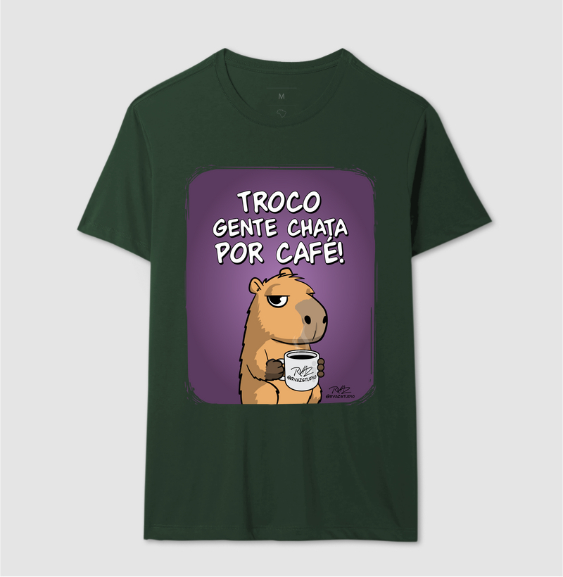 Camiseta Capivara Troco por Café - Imagem 12