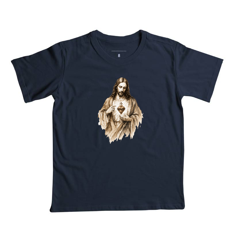 Camiseta Infantil Sagrado Coração de Jesus - Imagem 6