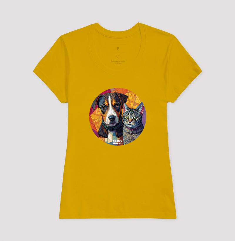 Cachorro e gato mosaico em círculo - Imagem 16