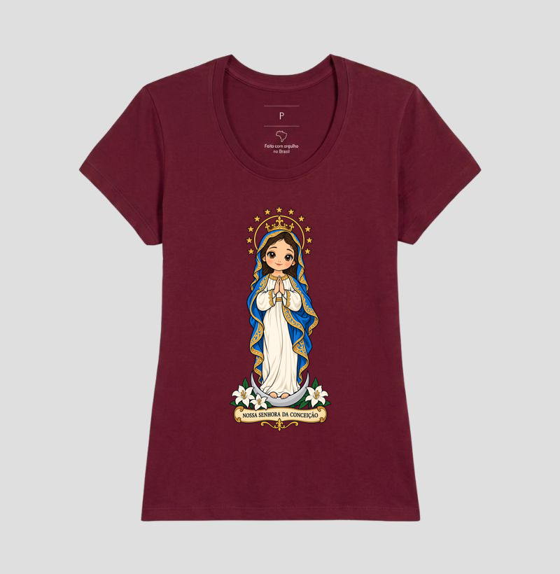 Nossa Senhora da Conceição estilo chibi - Imagem 17