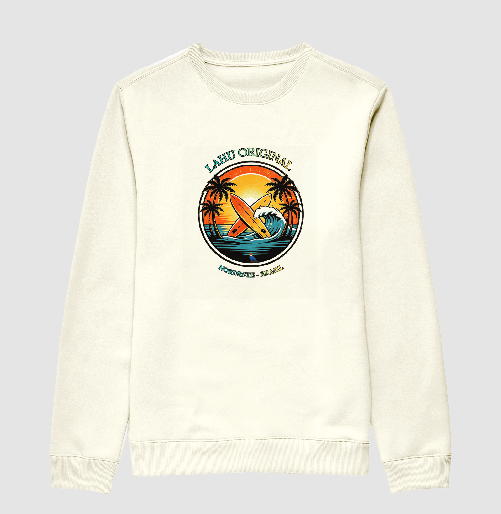 “Sinta a energia das ondas nordestinas com a estampa Lahu Original. Cores vibrantes, estilo surf e alma brasileira — feita para quem carrega o sol e o mar no coração. Vista o Nordeste, vista Lahu!” - Imagem 2