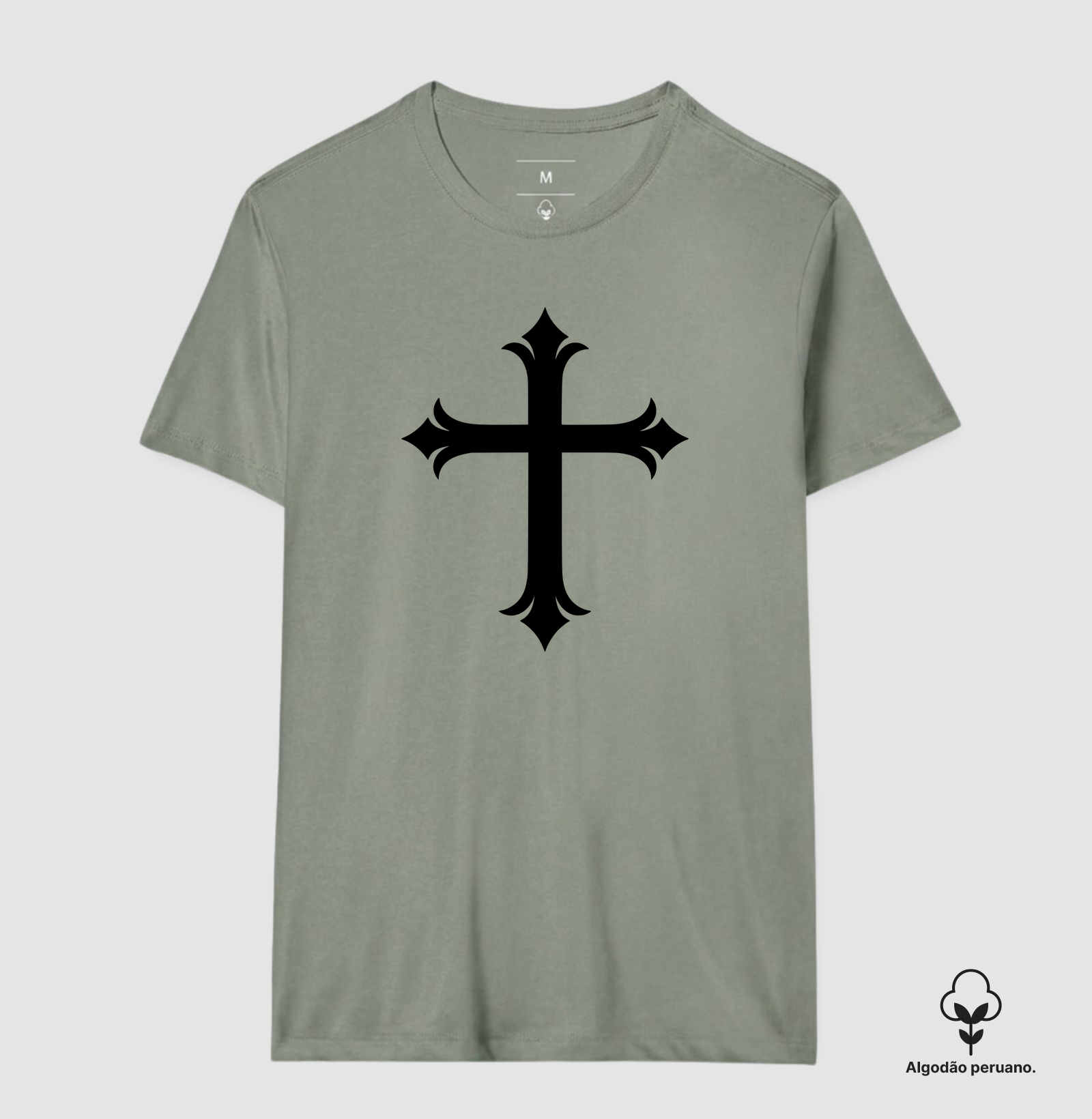 Camiseta Algodão Peruano Cruz Sagrada - Imagem 6