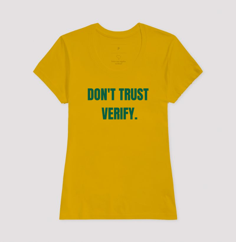 Camiseta Bitcoin Não Confie Verifique - Imagem 15
