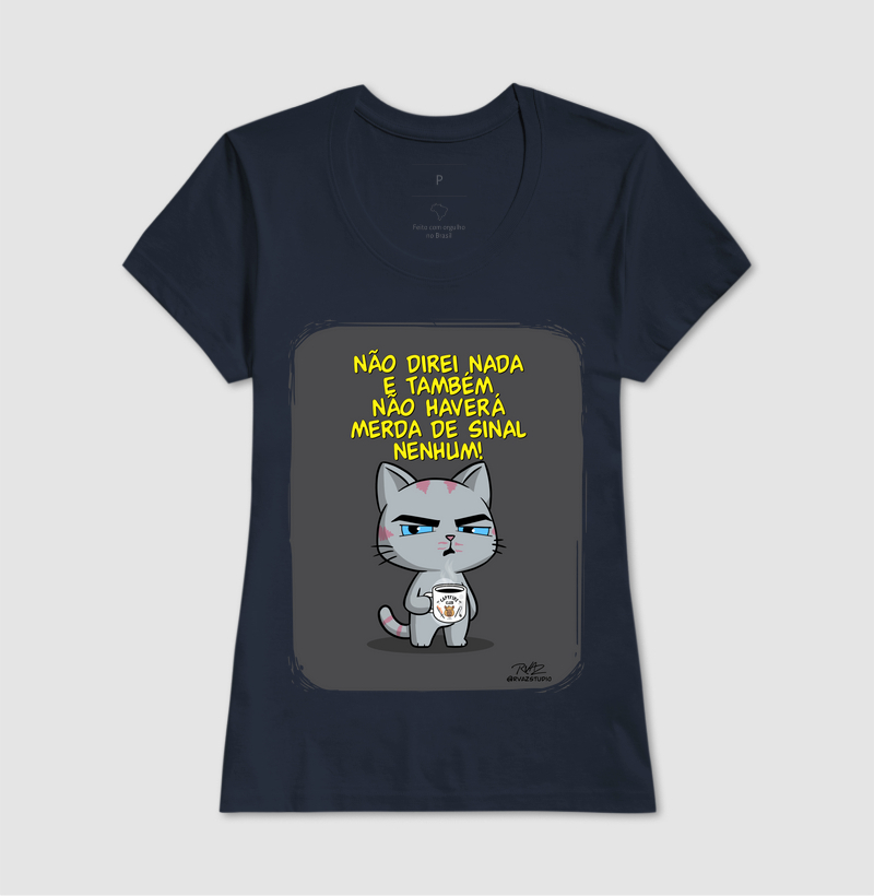 Camiseta Gato Sincero Sinal Nenhum - Imagem 7