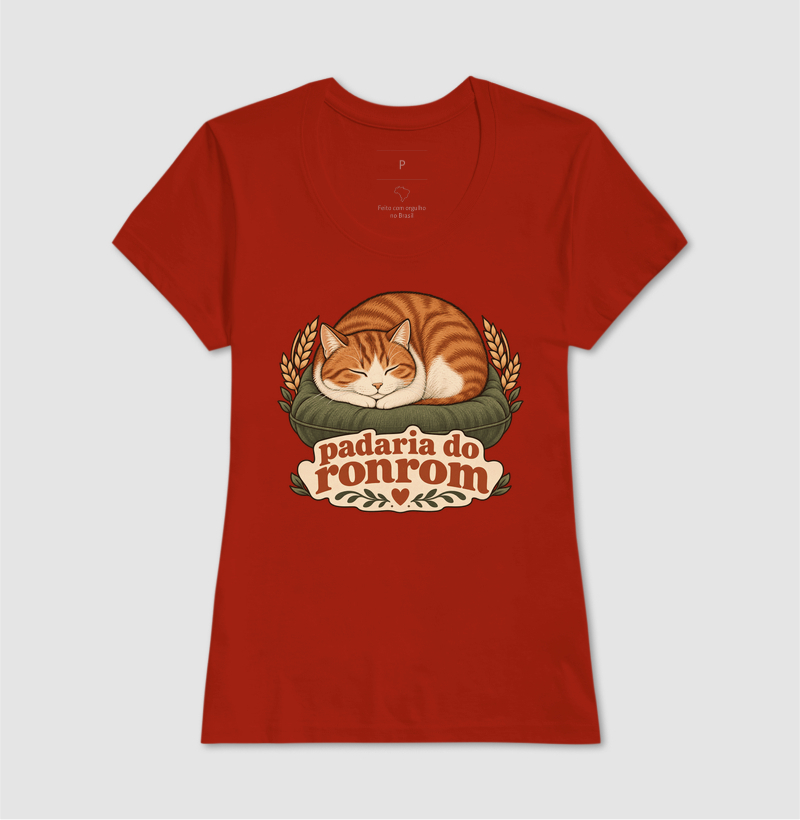 Camiseta Gato Pãozinho "padaria do ronrom" | Pelo & Pano - Imagem 11