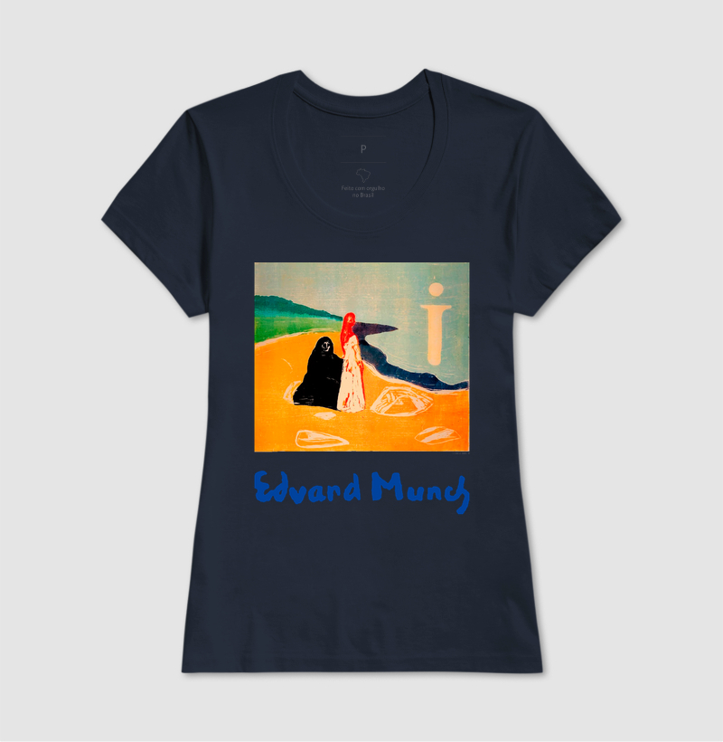 Camiseta Edvard Munch Duas Mulheres Na Praia - Imagem 7