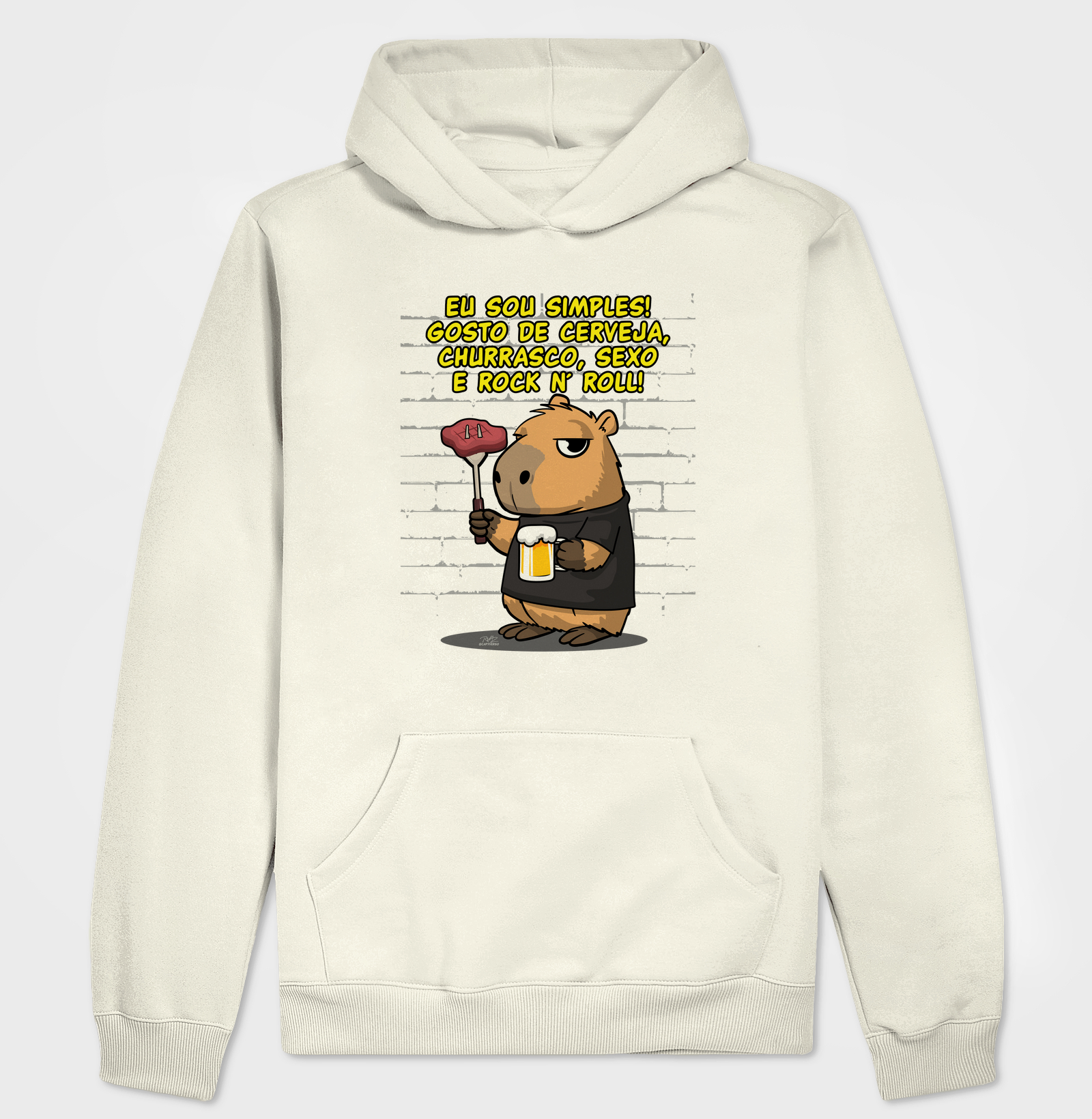 Camiseta Capivara rock simples - Imagem 3